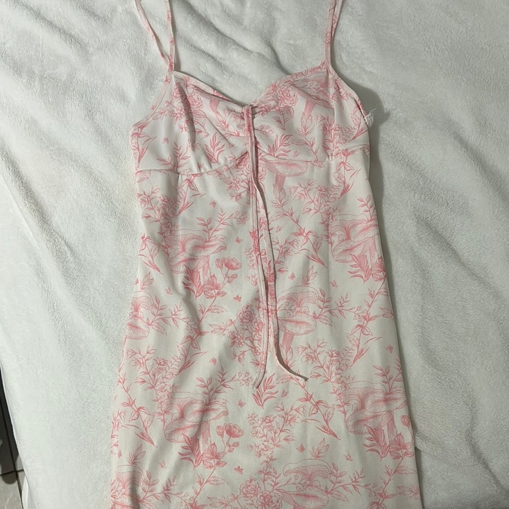 Pink Floral Slip Dress